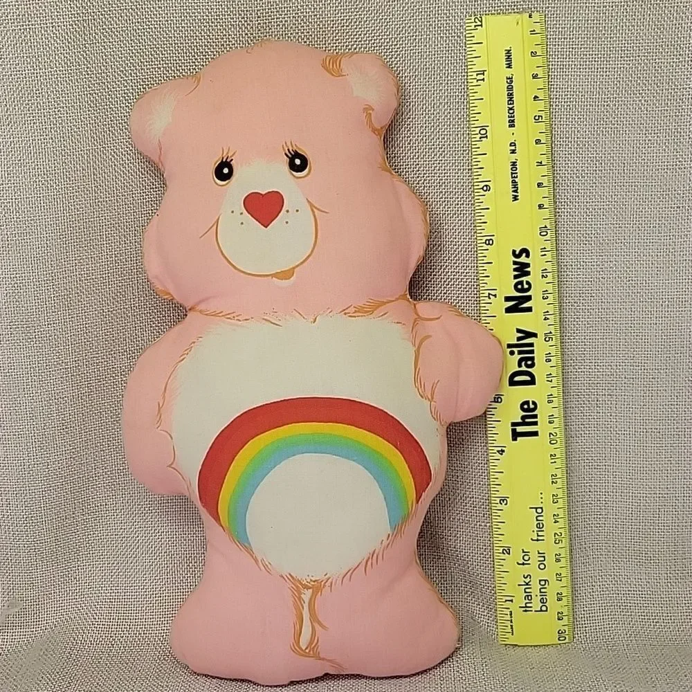 Care Bear costume/pj's 3T-4T vintage stuffed cloth bear books and Dvd 4 Figures‎